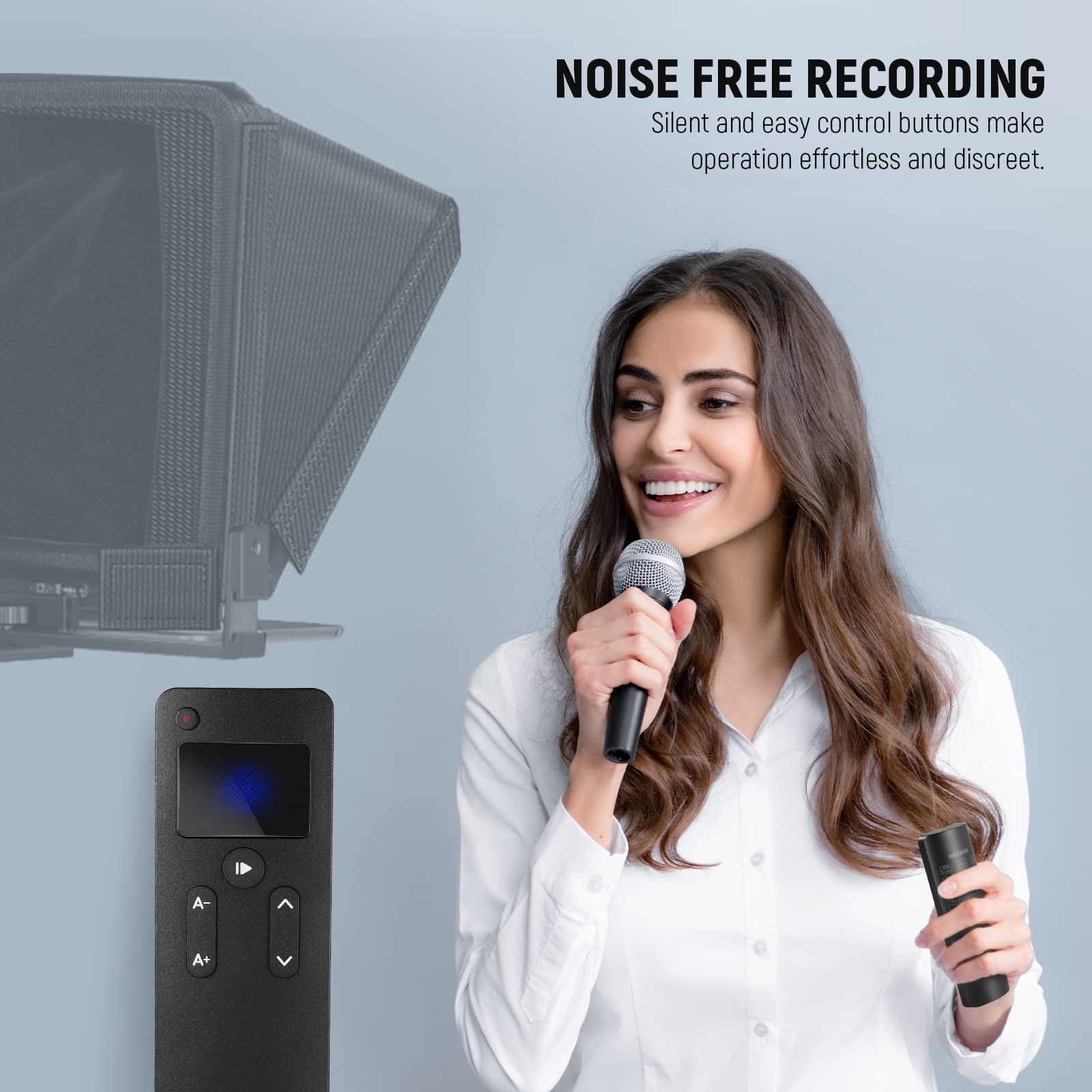 NOISE FREE RECORDING  
Silent and easy control buttons make operation effortless and discreet.