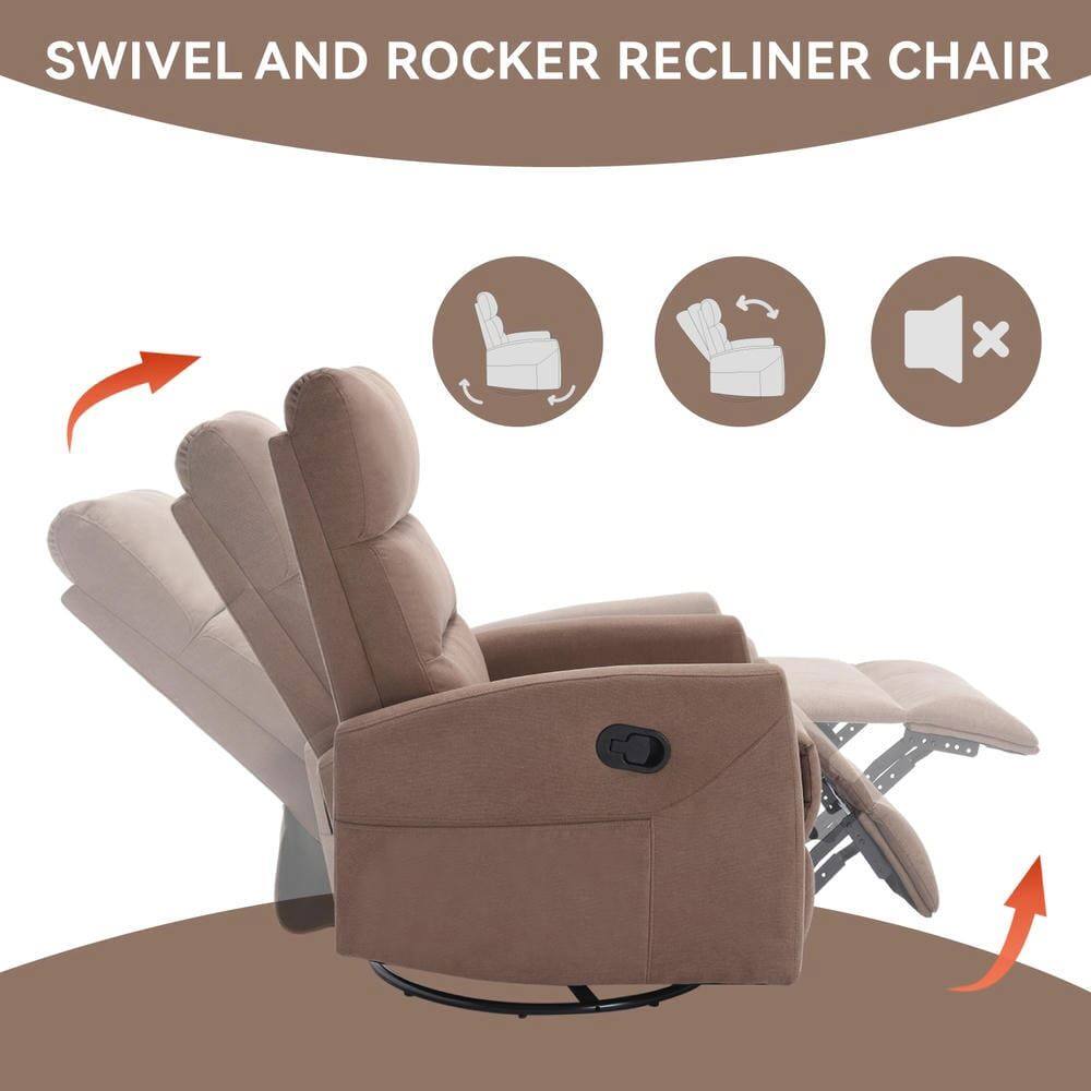 SWIVEL AND ROCKER RECLINER CHAIR