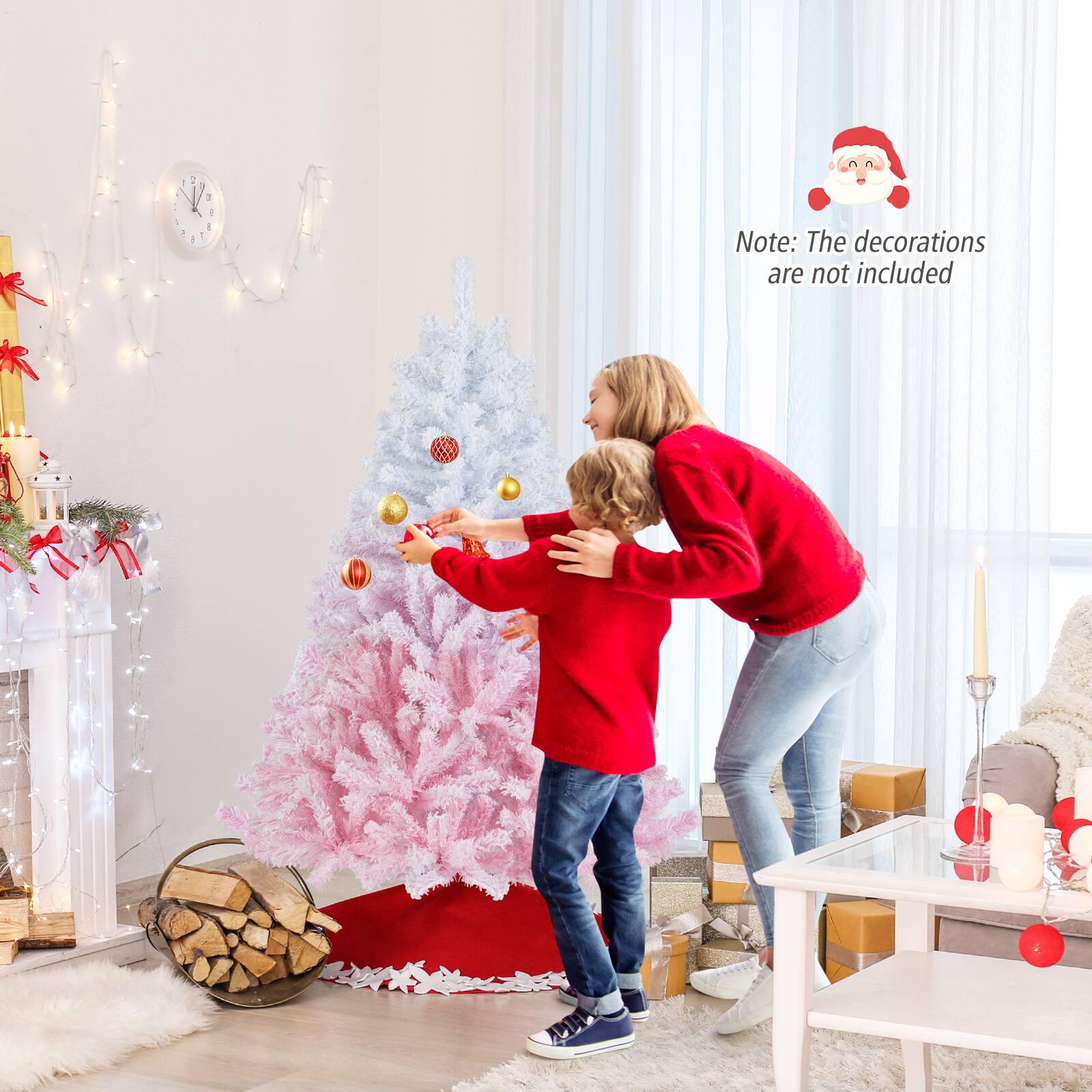 Note: The decorations are not included