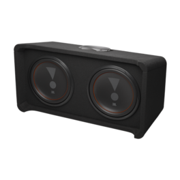 JBL - CLUB1200D Club Series - Dual 12" Slip Stream Ported Enclosure 2ohm - Black