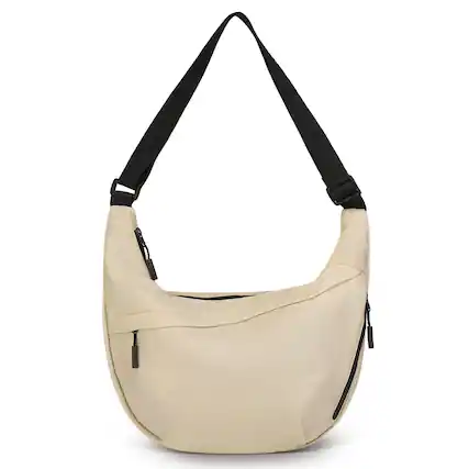 Front. Unique Bargains - Arch Moon Crossbody Bag, Sling Bag for Men Women, Medium Shoulder Bag with Adjustable Strap, Chest Bag for Daily Commute - Khaki.