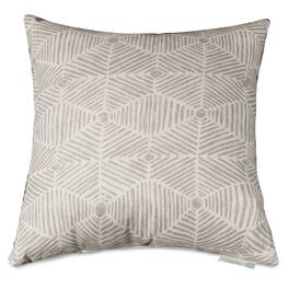 Majestic Home - Pillow 24x24 Charlie Metallic - Beige