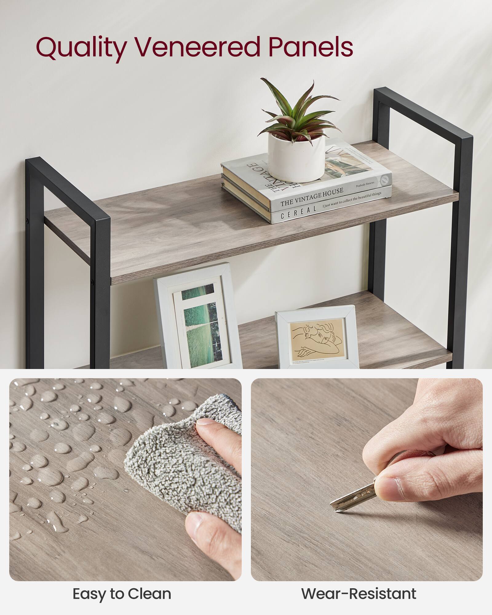 Quality Veneered Panels

Easy to Clean

Wear-Resistant