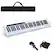 Front. Costway - 61 Key Digital Piano Recital MIDI Keyboard - White.