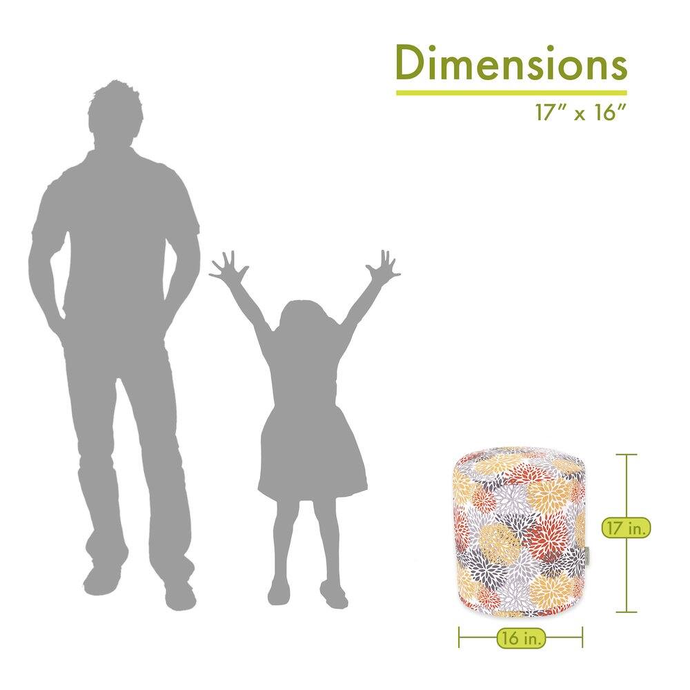 Dimensions: 17" x 16"