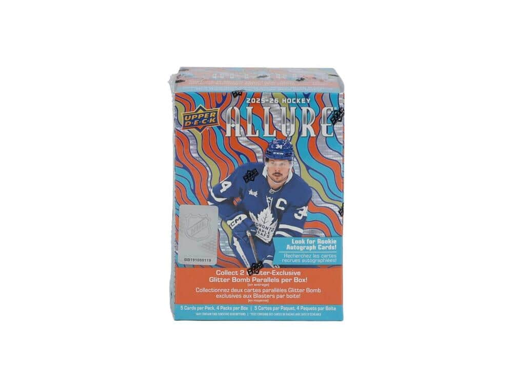 2025-26 Upper Deck Allure Hockey 4-Pack Blaster Box price history on PriceWatchPro