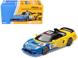 Pop Race - Honda NSX-R GT RHD (Right Hand Drive) #95 Spoon Sports "Macau Cup" "Tokyo Auto Salon - Hong Kong 2025" 1/64 - Multicolor