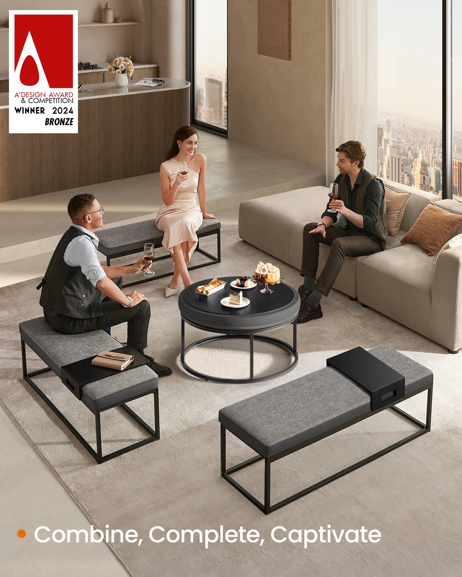 A'Design Award & Competition Winner 2024 Bronze

Combine, Complete, Captivate