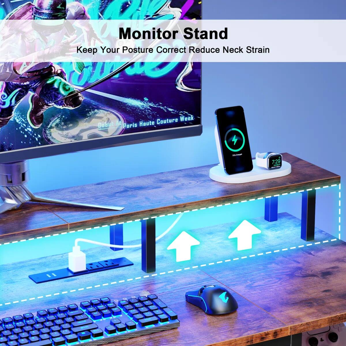 Monitor Stand  
Keep Your Posture Correct Reduce Neck Strain  
Couture Week Debut ML Paris Haute