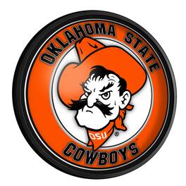 The Fan-Brand - Oklahoma State Cowboys 18'' Round Slimline Illuminated Wall Sign - Multicolor