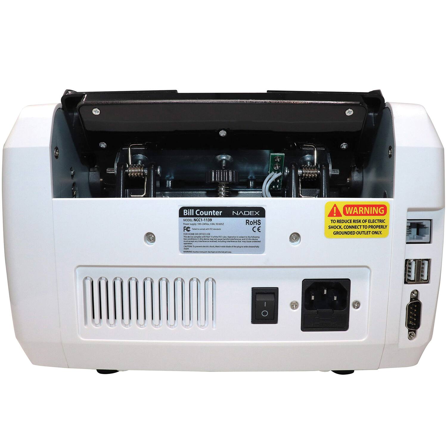 Bill Counter  
NADEX  
MODEL: NC1-1139  
RoHS  
CE  

WARNING  
TO REDUCE RISK OF ELECTRIC SHOCK, CONNECT TO PROPERLY GROUNDED OUTLET ONLY