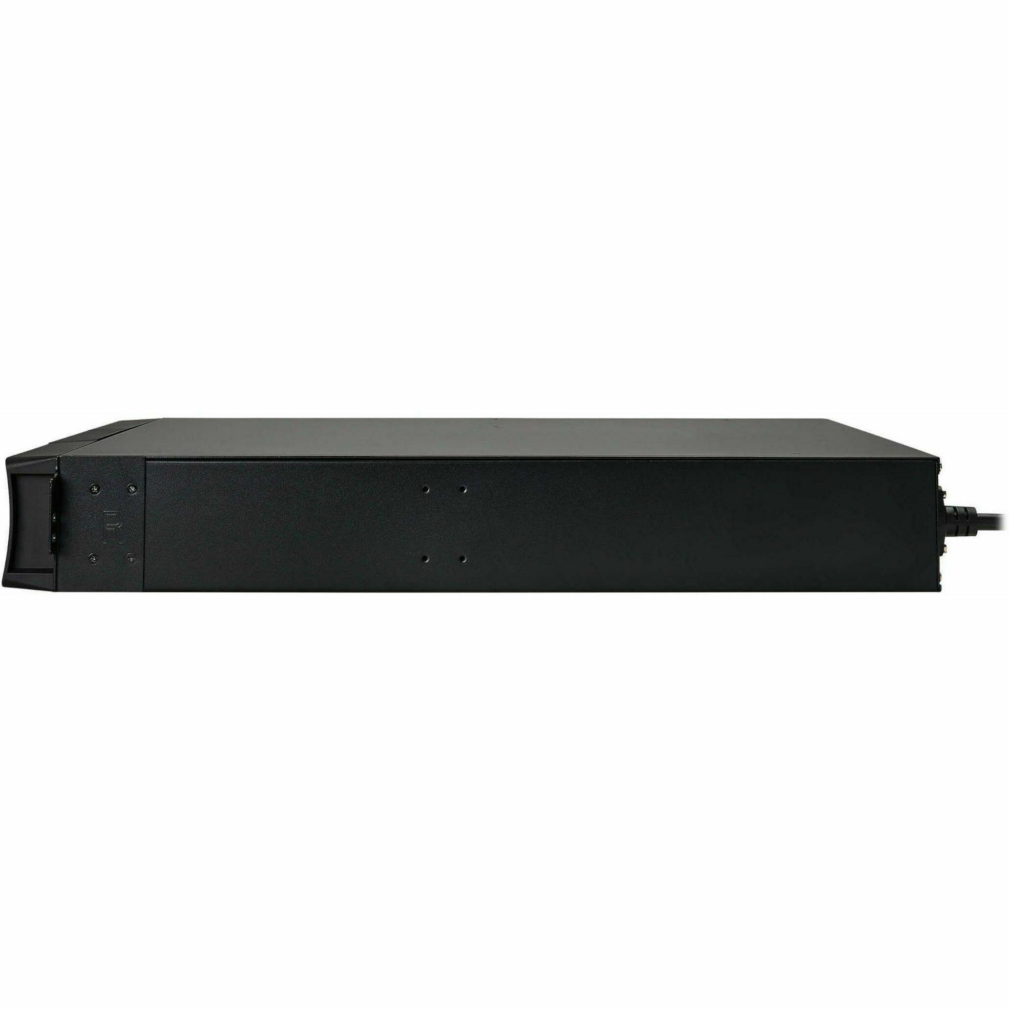 Alt View 2. Eaton - Eaton Tripp Lite Series SmartOnline 2000VA 1800W 120V Double-Conversion Sine Wave UPS - 7 Outlets, Extended Run, Network - Black.