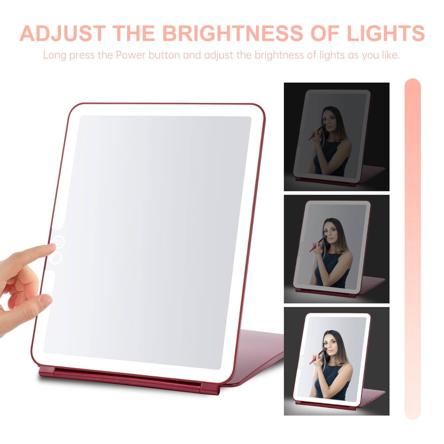 ADJUST THE BRIGHTNESS OF LIGHTS

Long press the Power button and adjust the brightness of lights as you like.