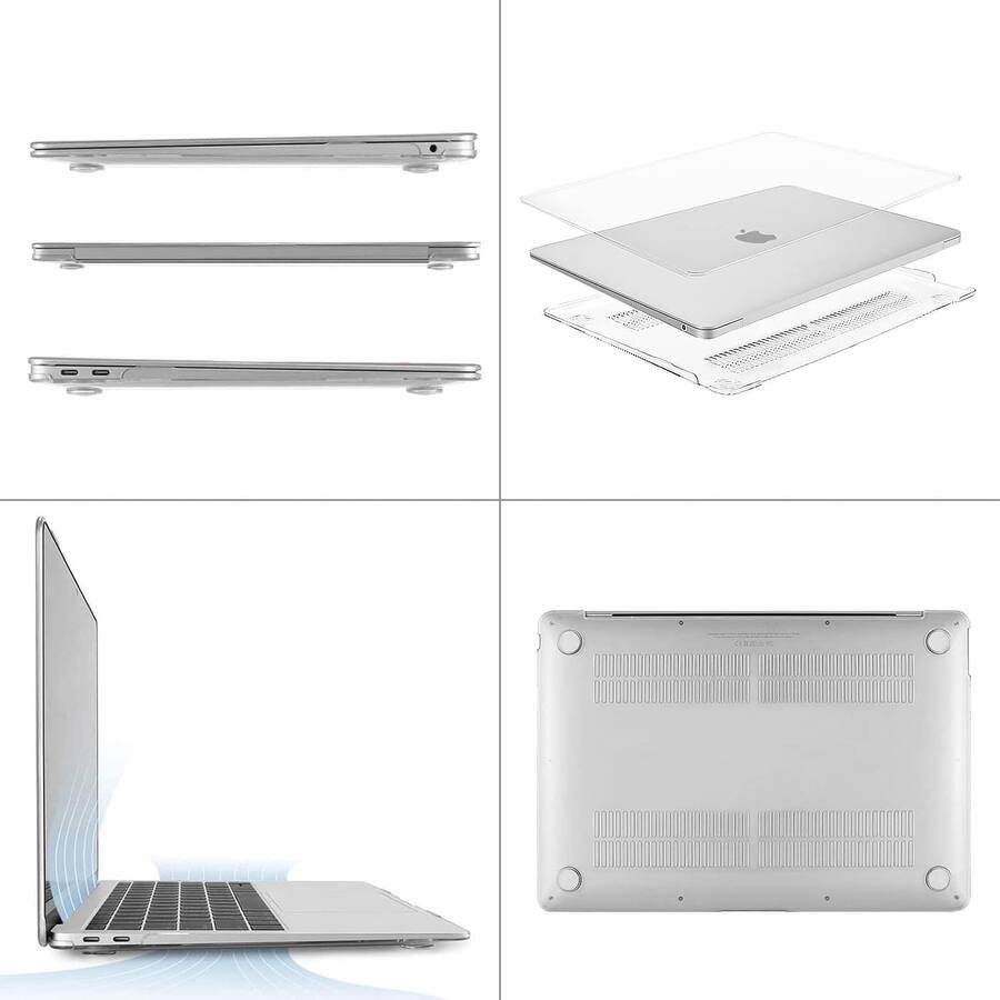 Hard Shell Model Kit mosiso 4IN1 Case Kit for MacBook Air 13 inch M1 A2337 A2179 A1932 2021 ...