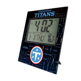 Keyscaper - Tennessee Titans Quadtile Digital Desk Clock - Multicolor