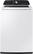 Left. Samsung - Smart 4.7 Cu. Ft. Top Load Washer and 7.4 Cu. Ft. Electric Dryer Laundry Bundle with Sensor Dry, Low Vibration Wash, Wat - White.