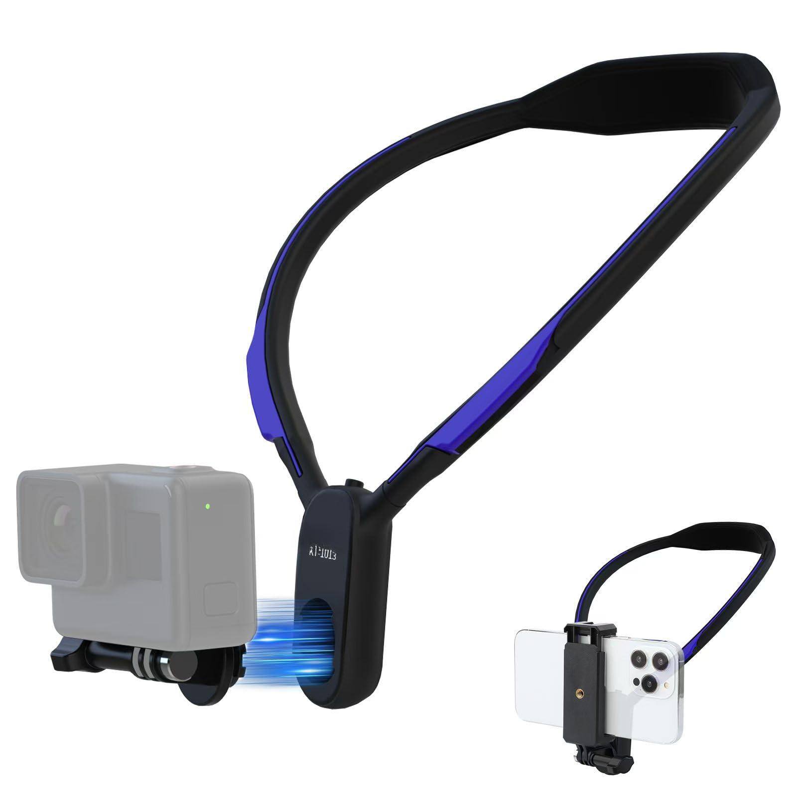 Front. METALTON - Magnetic Neck Mount Holder With Phone Clip Compatible Max Dji Action sta360 Quick Release Point Of View Cam... - Default.