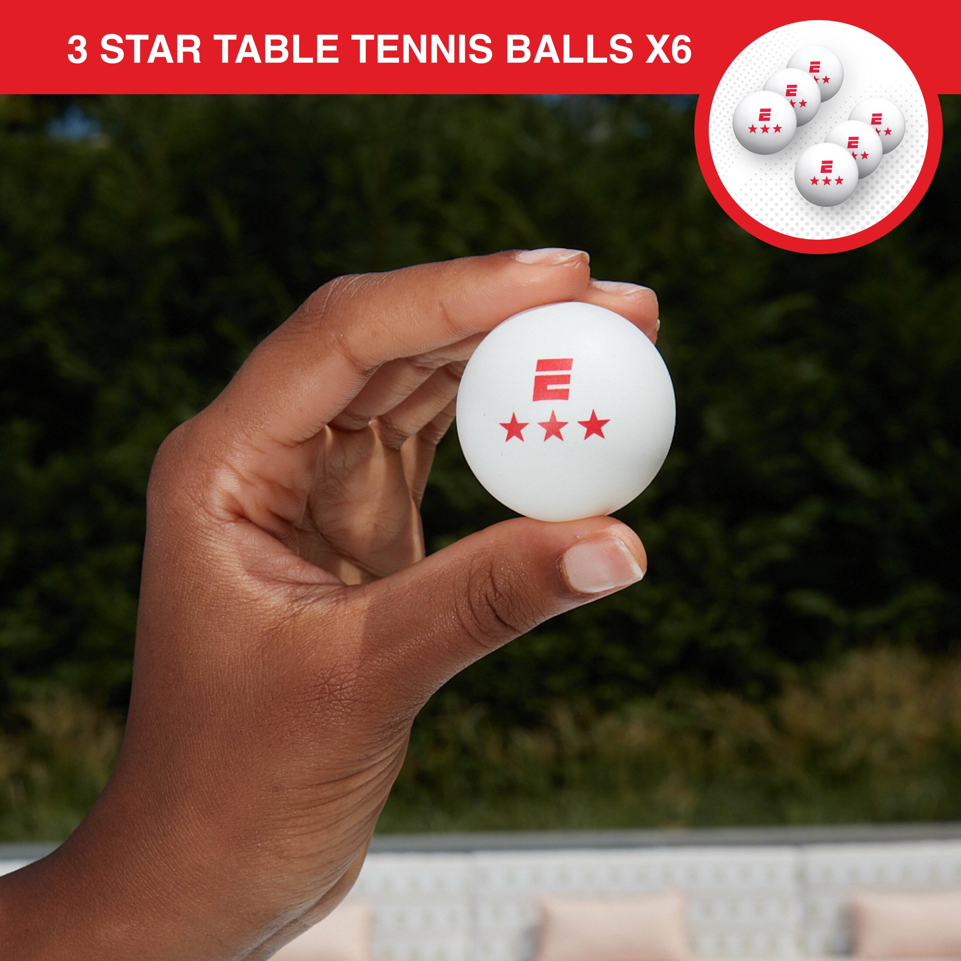 3 STAR TABLE TENNIS BALLS X6