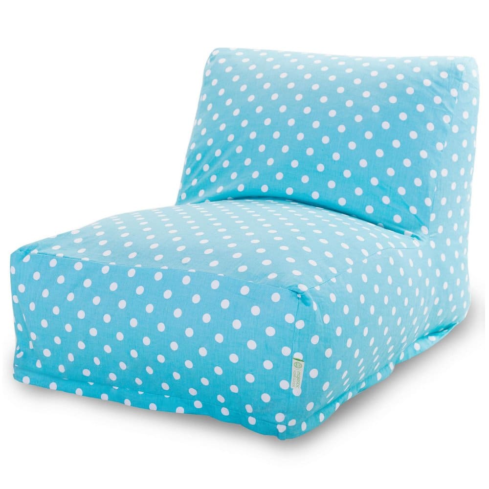 Majestic Home - Chair Lounger Polka Dot (Small) Aquamarine - Blue