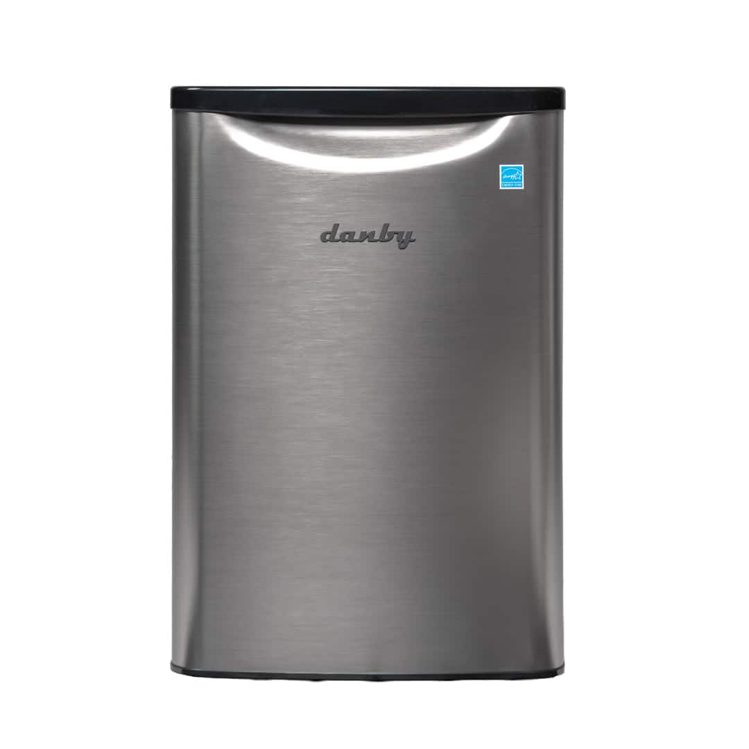 Danby - 2.6 cu. ft. Contemporary Classic Compact Fridge - Stainless Steel - Stainless Steel Look - Front_Zoom