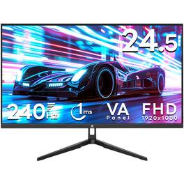 Z-Edge - 24.5" 1080P 1920 x 1080 240 Hz 1 ms Flat Panel Gaming Monitor, FreeSync Compatible, 350cd/m², HDMI x 2, DP x 1 - Black