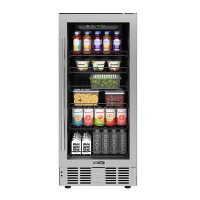Koolmore 15 in. Small Stainless Steel, Glass Door Built In Koolmore 15 in. Small Stainless Steel, Glass Door Built In