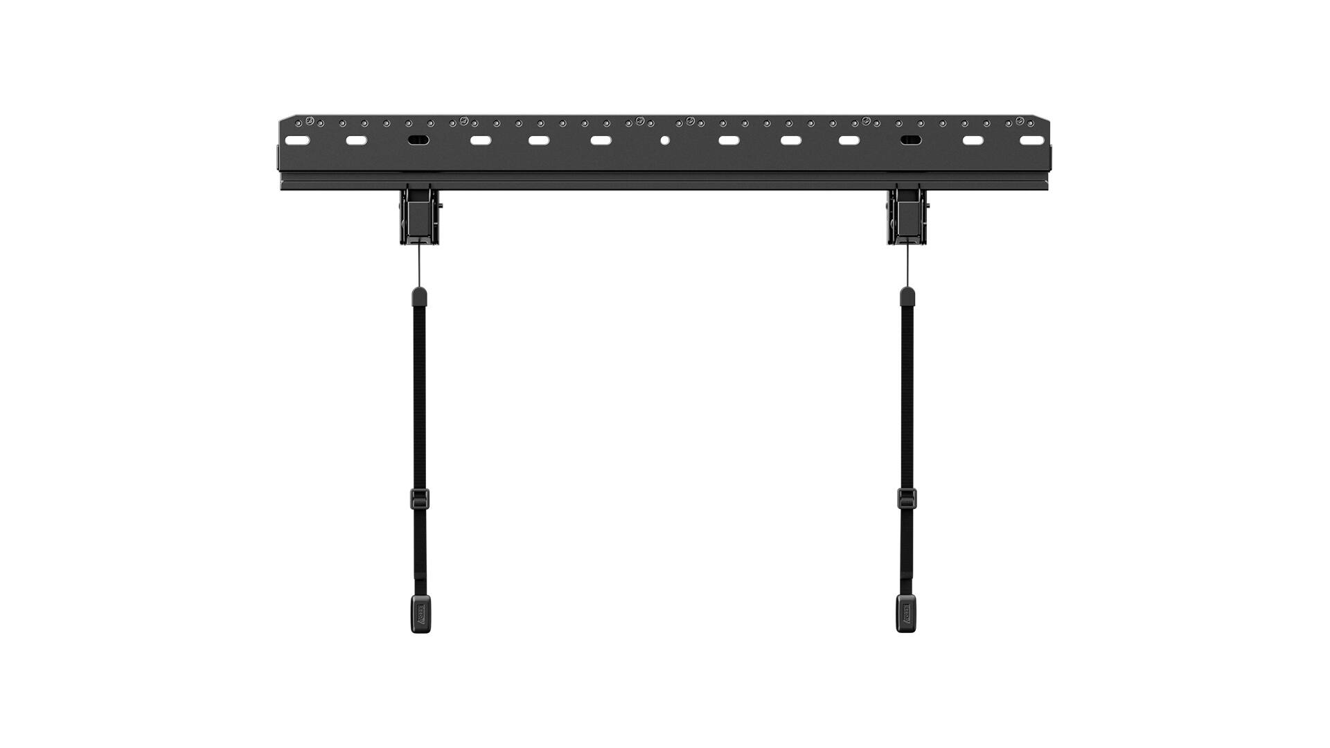 Alt View 3. ErgoAV - 42"-90″ Fixed TV Mount - Black.