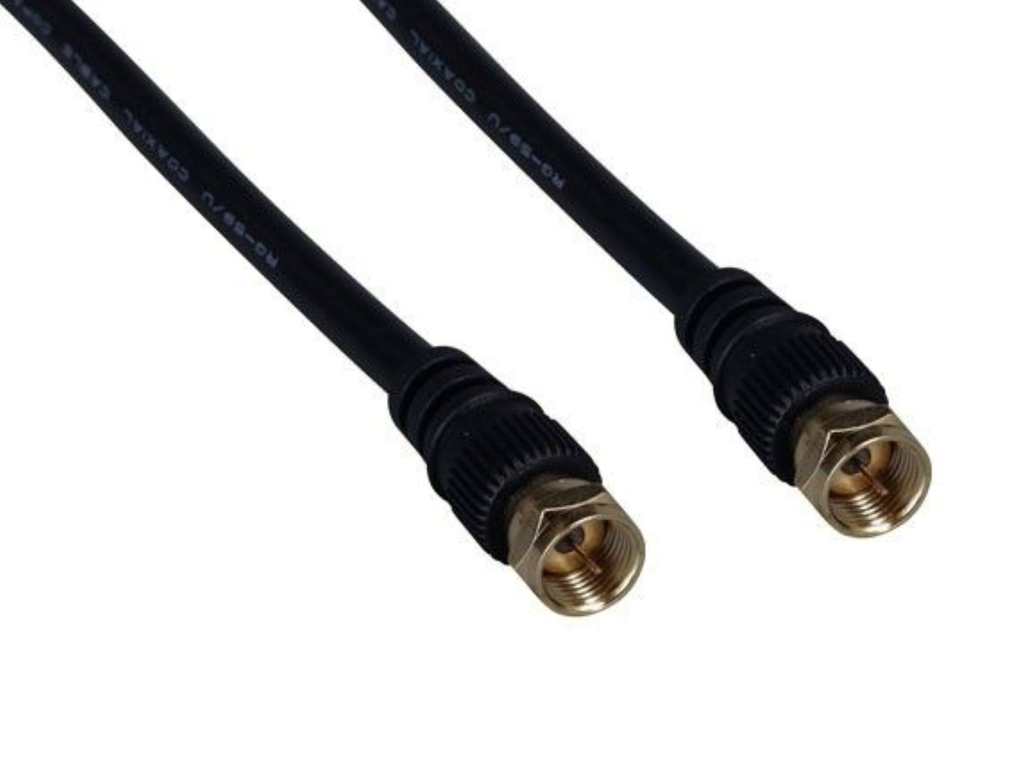 Sanoxy 3ft F Type M/M RG 59U Coaxial Cable Black - Best Buy