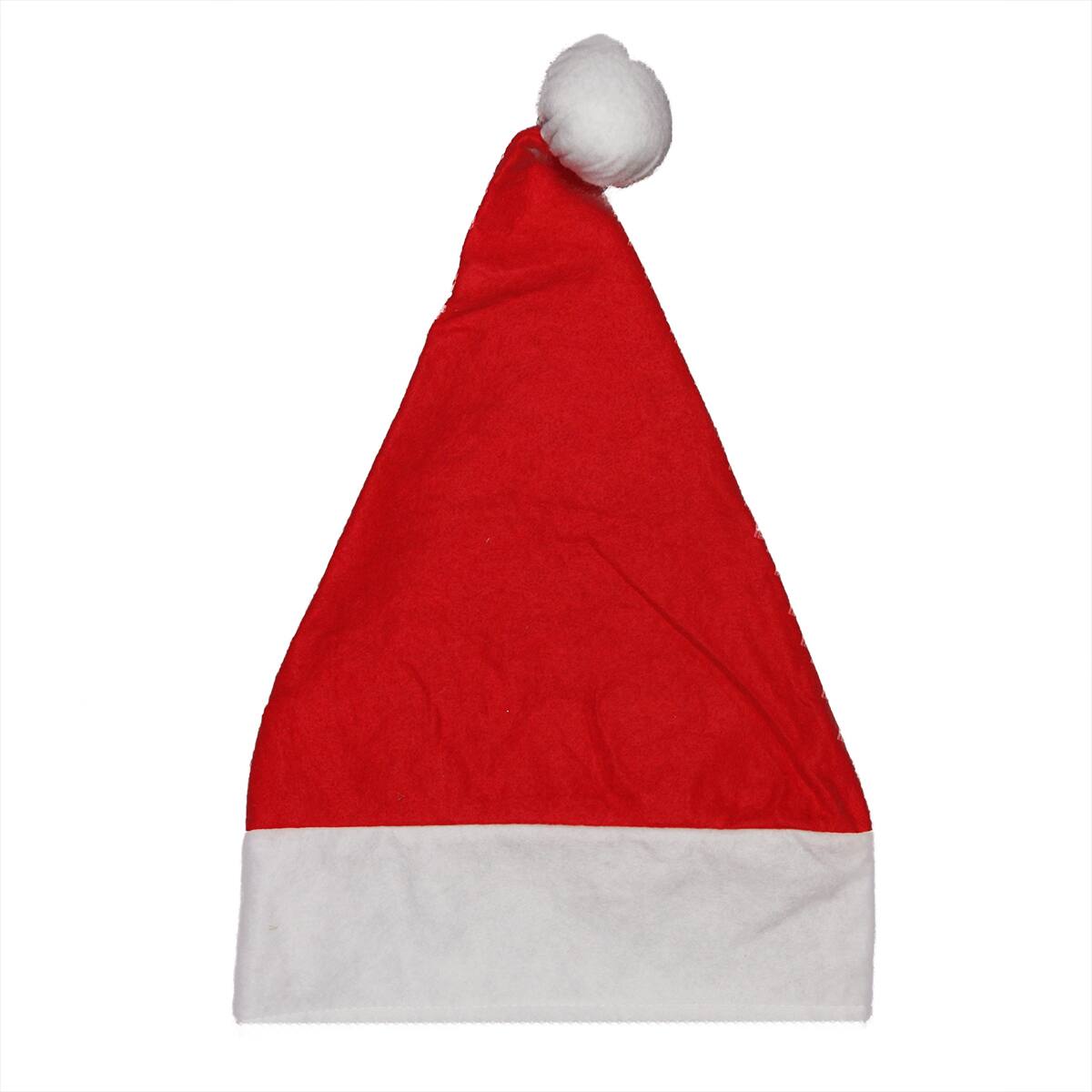 Front. Northlight - Red and White Unisex Adult Christmas Santa Hat Costume Accessory - Small - Red.