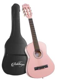 Stock Preferred - 38 Inch Beginner Acoustic Guitar Package with Starter Bundle Kit and Accessories - Pink