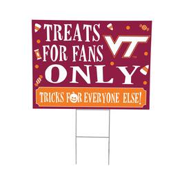 Evergreen Enterprises - Virginia Tech Hokies 18" x 24" Halloween Treats Outdoor Yard Sign - Multicolor