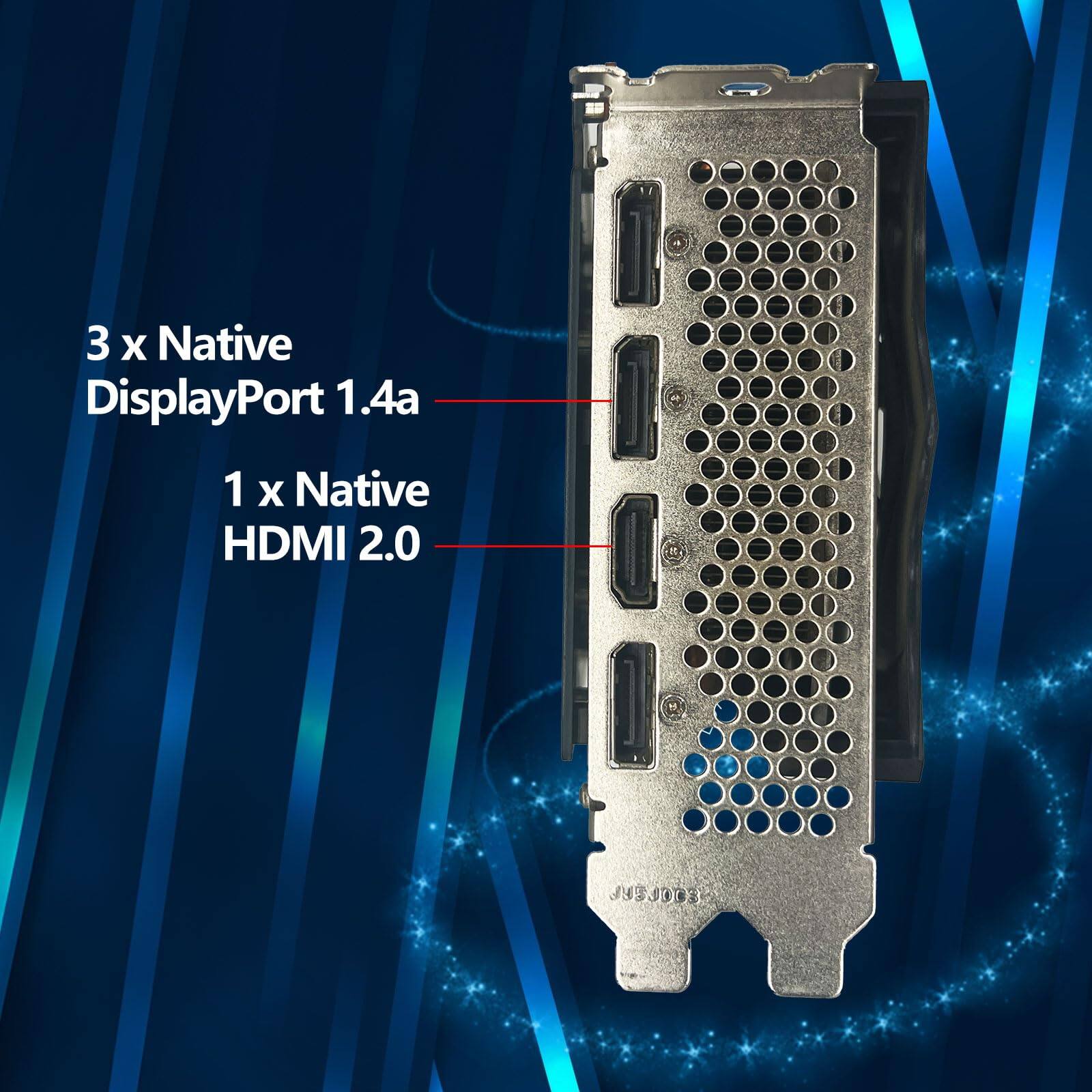 3 x Native DisplayPort 1.4a  
1 x Native HDMI 2.0