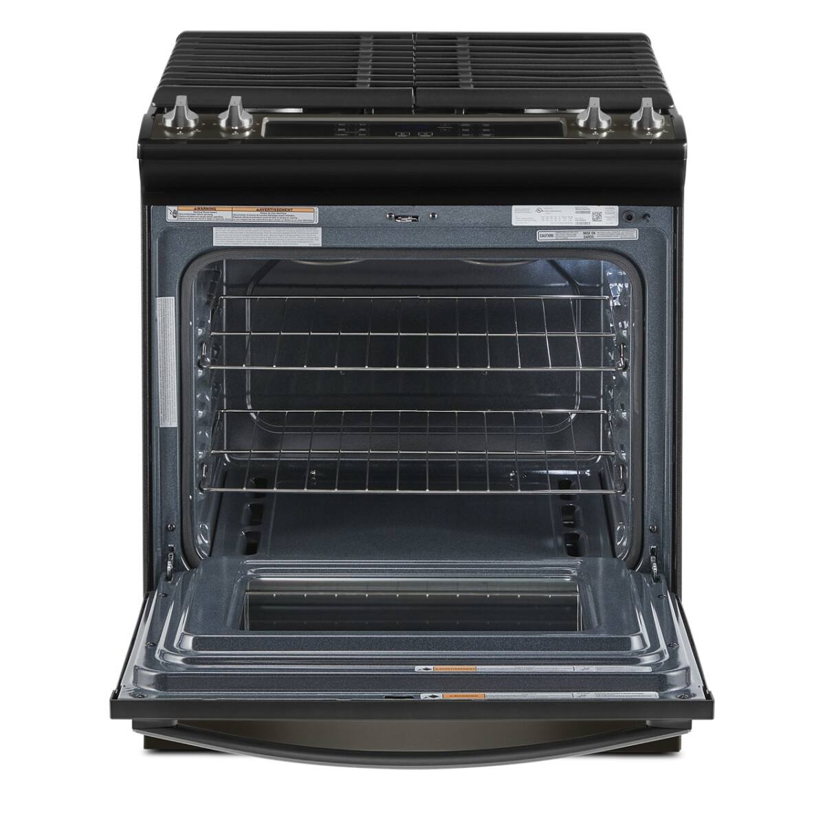 Alt View 11. Whirlpool - Whirlpool - 5.0 Cu. Ft. WhirlpoolÂ® Gas Range with Frozen Bakeâ„¢ Technology .- Black Stainless - Black Stainless.