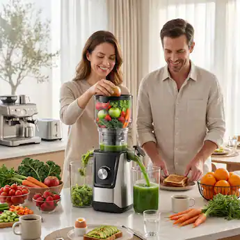 SIMZLIFE - Cold Press Juicer with 5.1