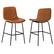 Front. Simpli Home - Jolie Counter Height Stool (Set of 2) - Camel Brown.