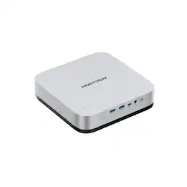 Minisforum - M2 Pro 358H Mini PC, 32 GB RAM + 1 TB SSD, Intel Core Ultra X7 358H, 16C/16T, Intel Arc B390, dual ethernet ports - Silver