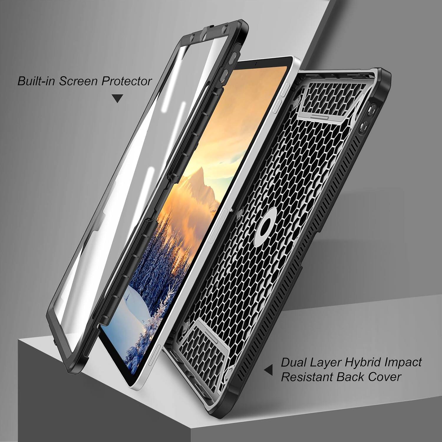 Built-in Screen Protector

Dual Layer Hybrid Impact Resistant Back Cover