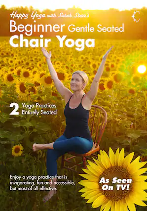 Front. Gentle Seated Chair Yoga For Beginners With Sarah - DVD.