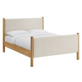 Modway - Maven Queen Size Fabric Upholstered Platform Bed - Ivory