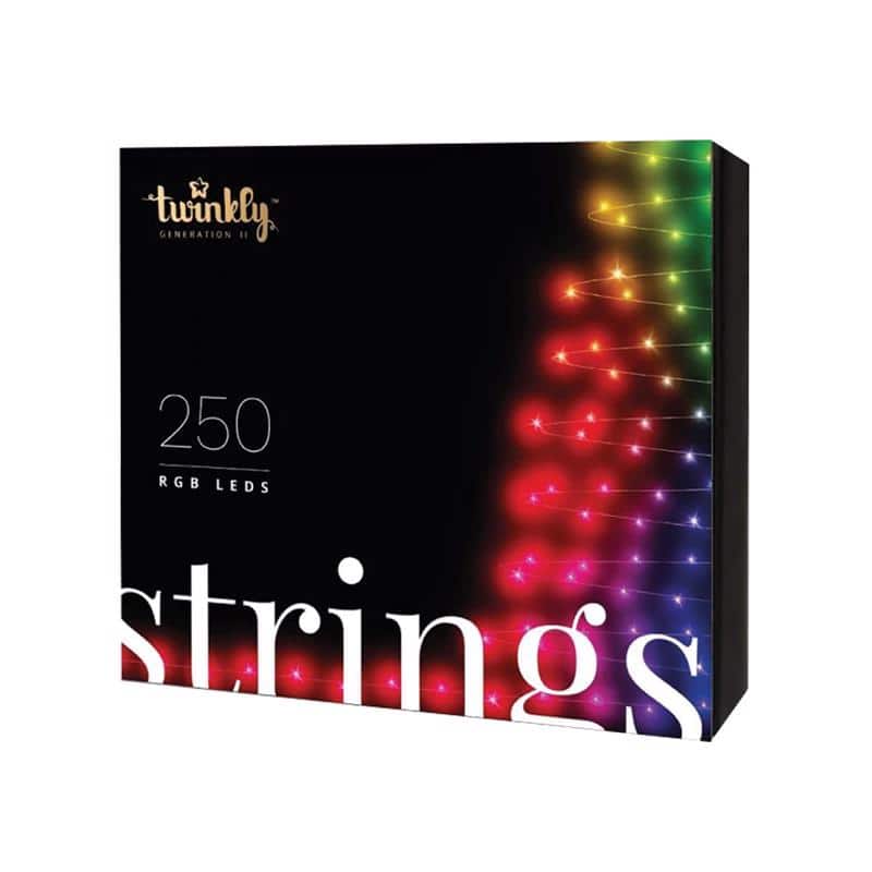 Twinkly - LED Micro/5mm 250 ct String Christmas Lights 65.5 ft - Multicolored