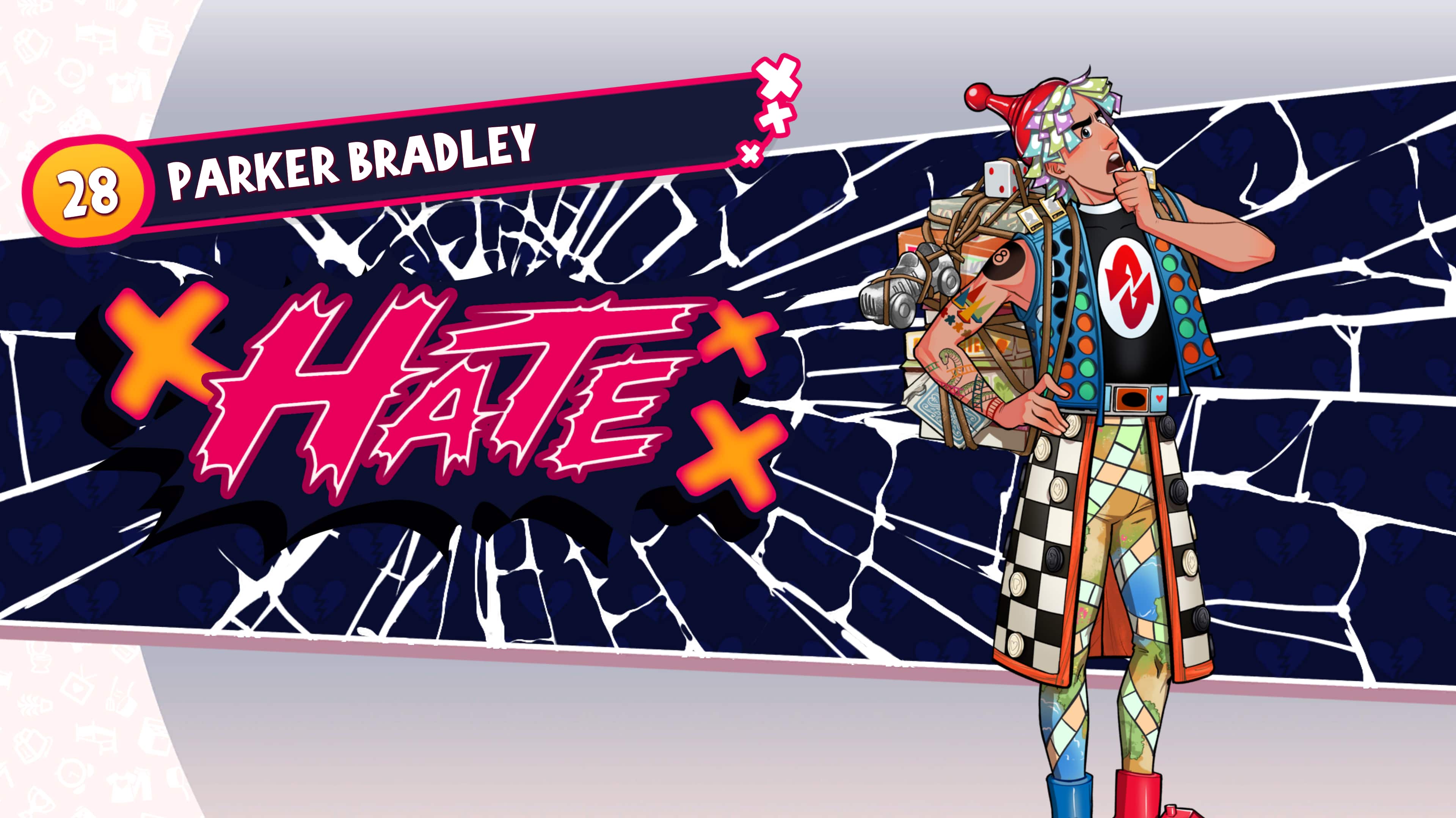 Parker Bradley x 28 x Hate x 8 CR