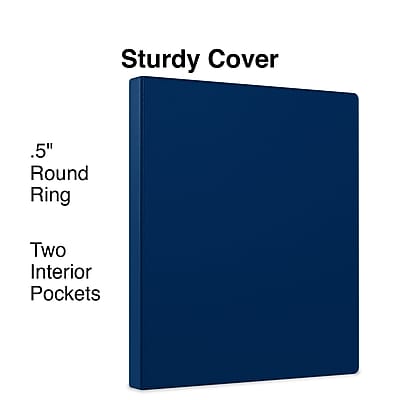 Sturdy Cover  
.5" Round Ring  
Two Interior Pockets