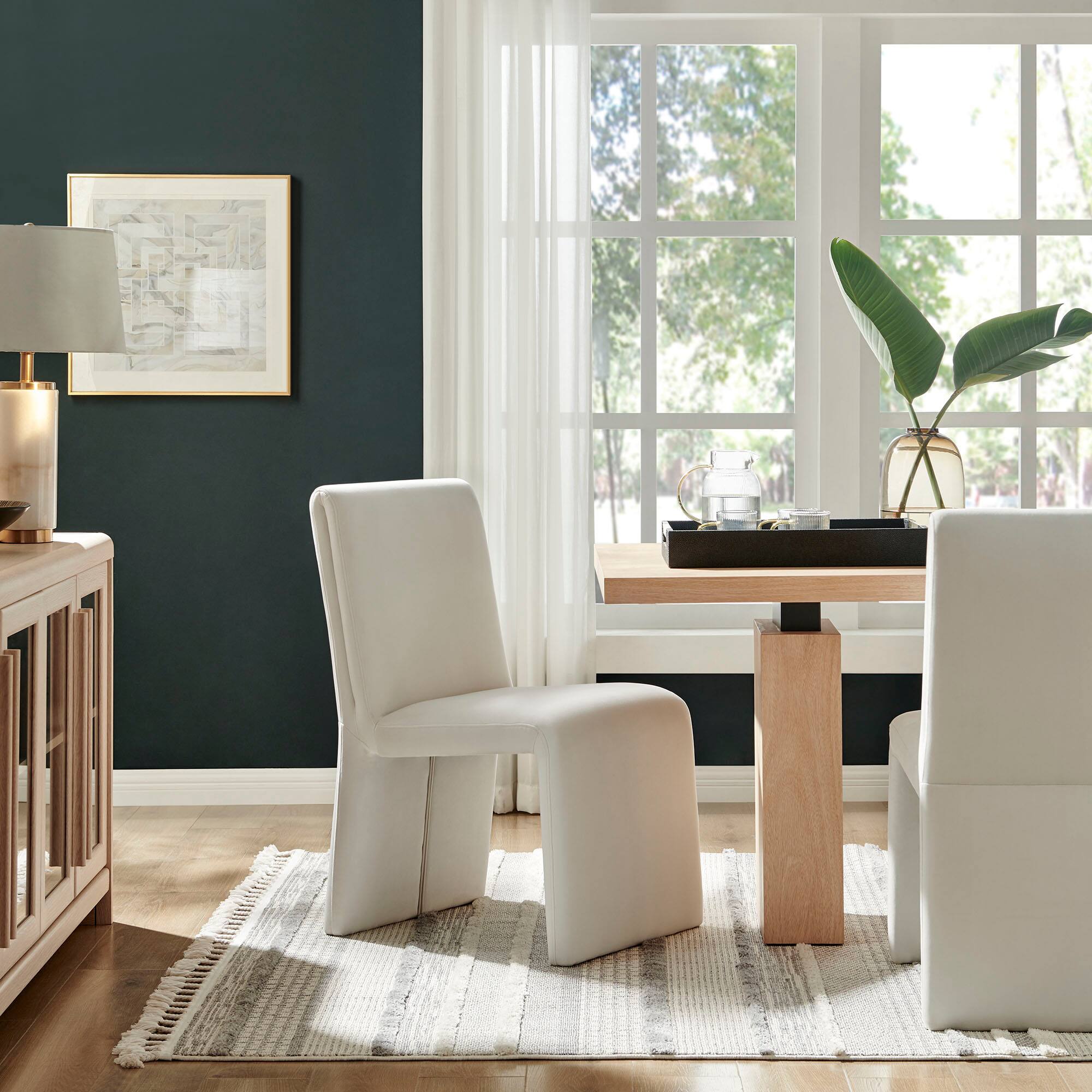 Alt View 4. Modway - Emory Upholstered Performance Velvet Dining Side Chair by Modway - Brown.