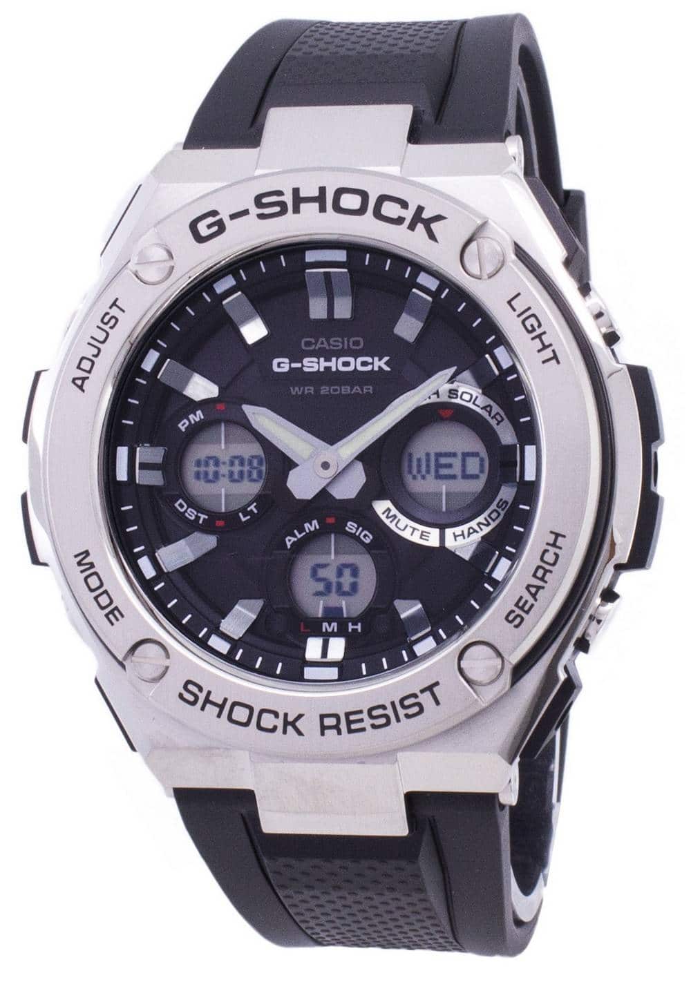 Casio - G-Shock G-STEEL Analog-Digital World Time GST-S110-1A GSTS110-1A Men's Watch - Black