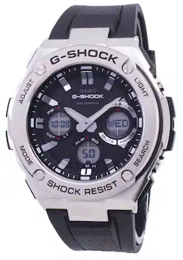 Casio - G-Shock G-STEEL Analog-Digital World Time GST-S110-1A GSTS110-1A Men's Watch - Black