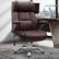 Front. Brick Attic - 500lbs Big&Tall Executive Office Chair,High Back Ergonomic Computer Chair with Adjustable Lumbar Support &5D Flip Arms - Coffee Brown.
