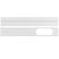 Front. Ivation - Portable AC Window Kit, Replacement for IVAPACWIFI Hose, Easy Install Panel - White.