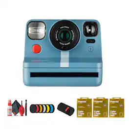 Polaroid - Now+ i-Type Instant Camera (Blue) Bundle - Calm Blue