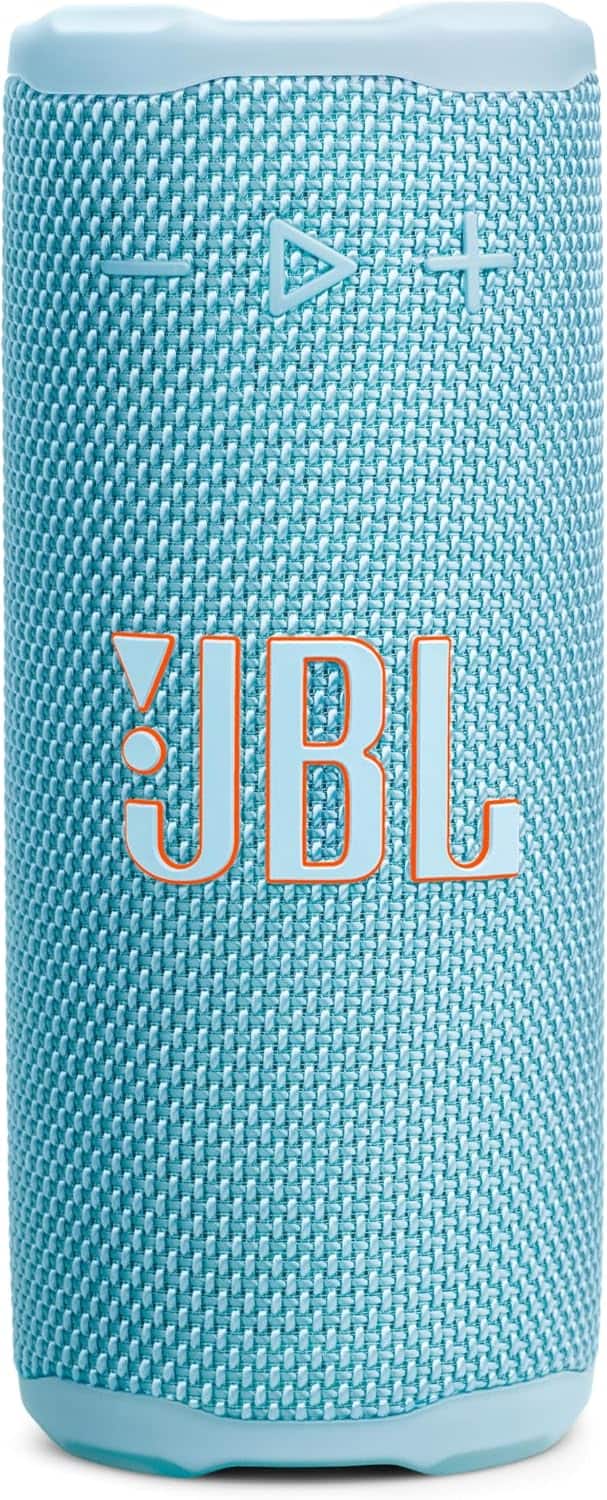 Grip Bluetooth Speaker with Bold JBL Pro Sound Ambient Light, Multi-Speaker Connection with Auracast Teal
