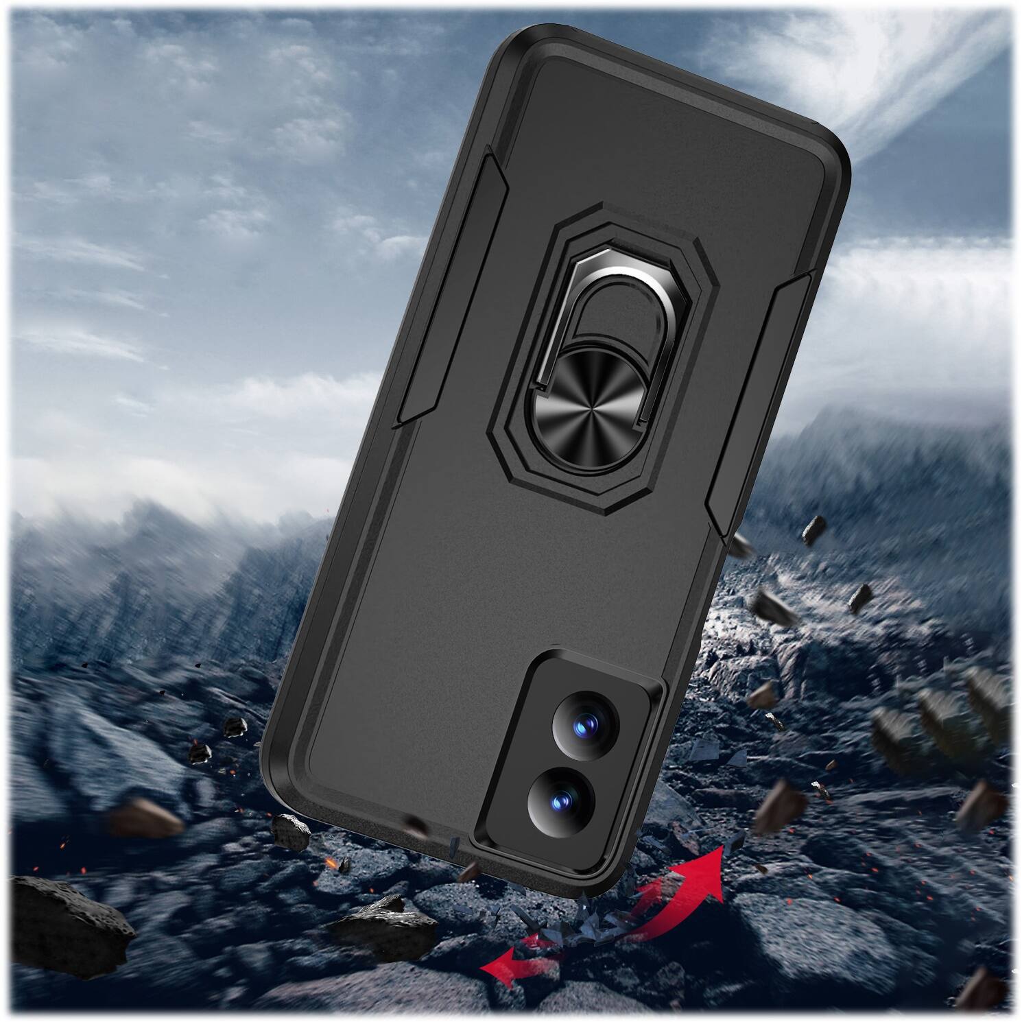 Alt View 15. SaharaCase - Raider Series ArmorPro Case for Motorola G Power 5G (2024) - Black.